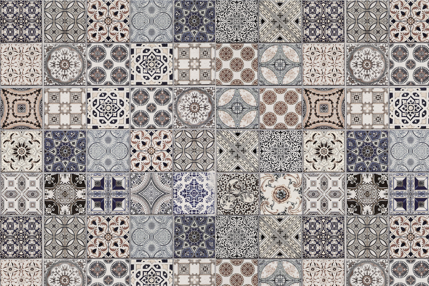 Toilettenrückwand Patchwork