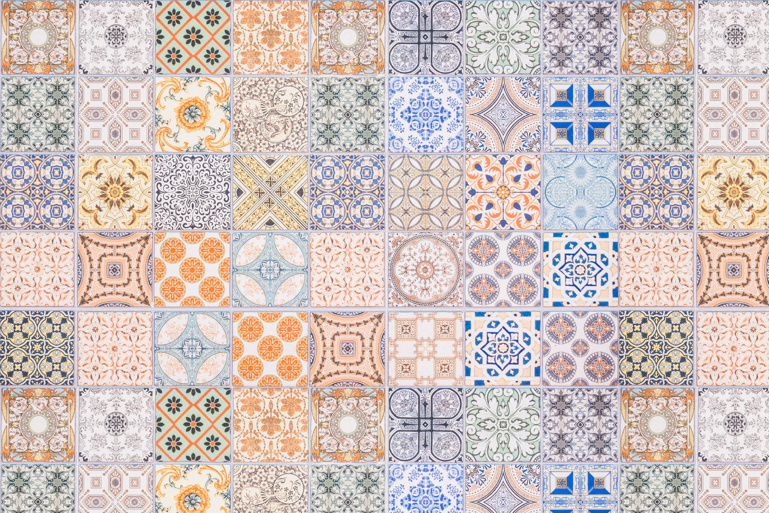Toilettenrückwand Patchwork