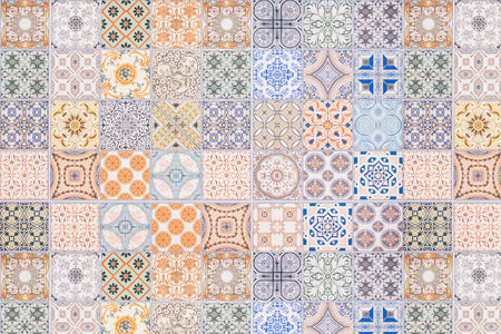 Toilettenrückwand Patchwork
