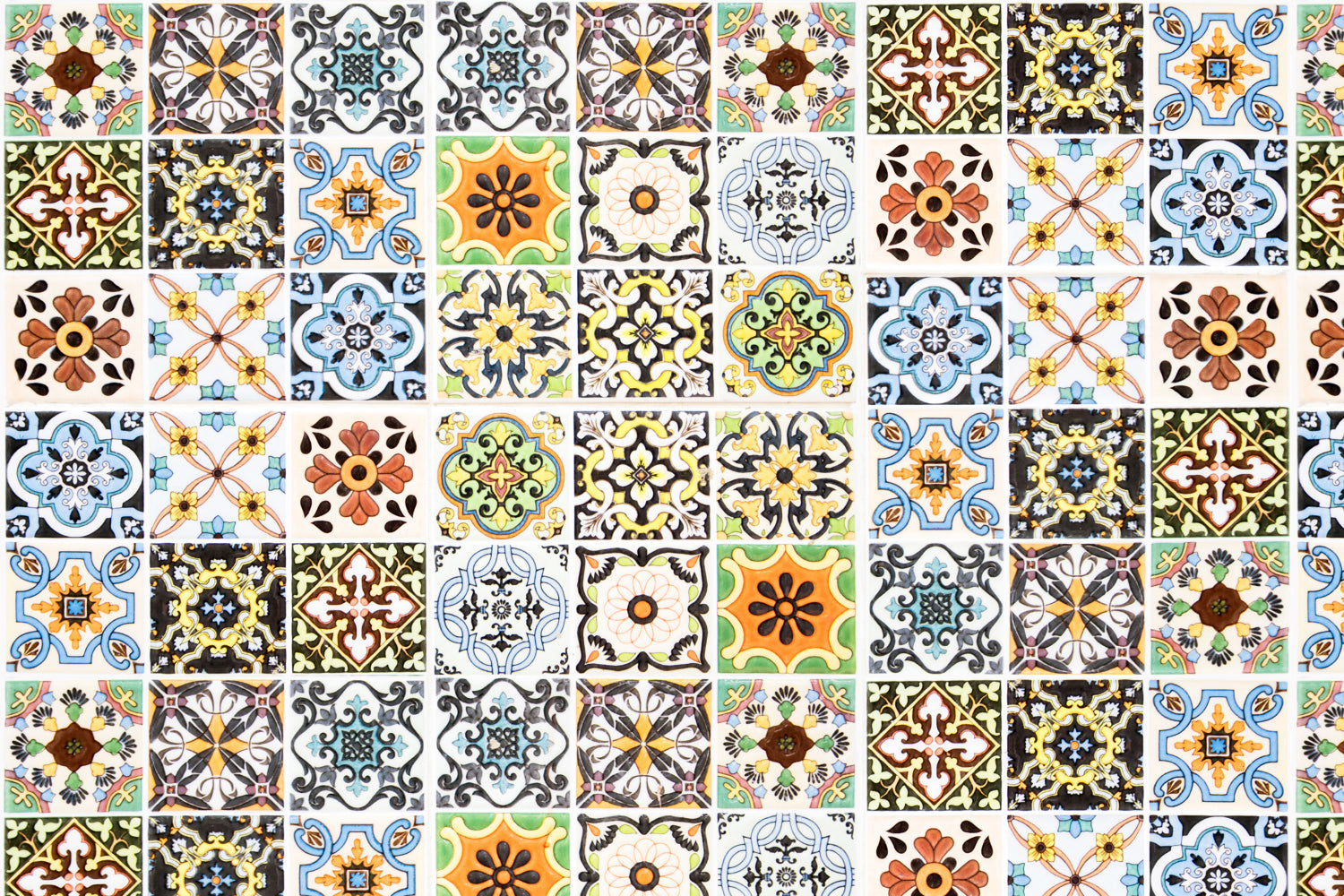 Toilettenrückwand Patchwork