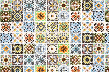 Toilettenrückwand Patchwork