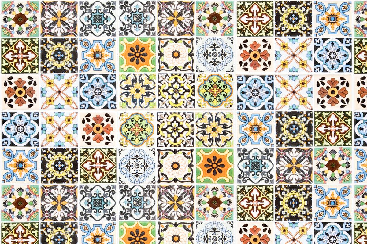 Toilettenrückwand Patchwork