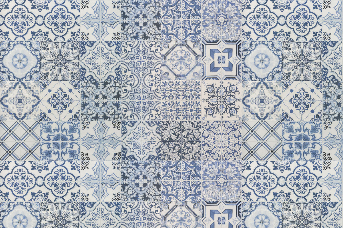 Toilettenrückwand Patchwork