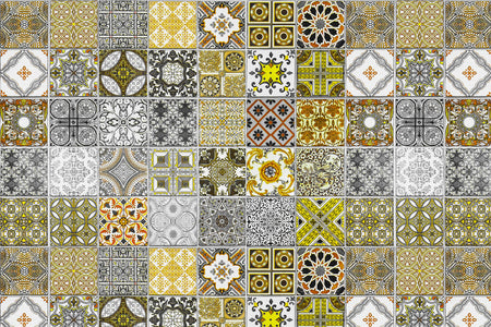 Toilettenrückwand Patchwork