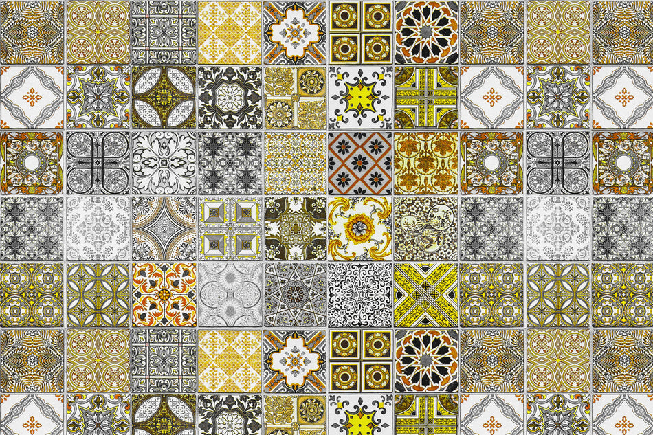 Toilettenrückwand Patchwork