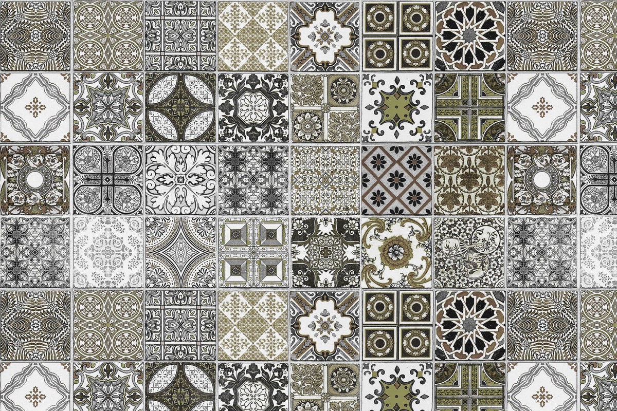 Toilettenrückwand Patchwork