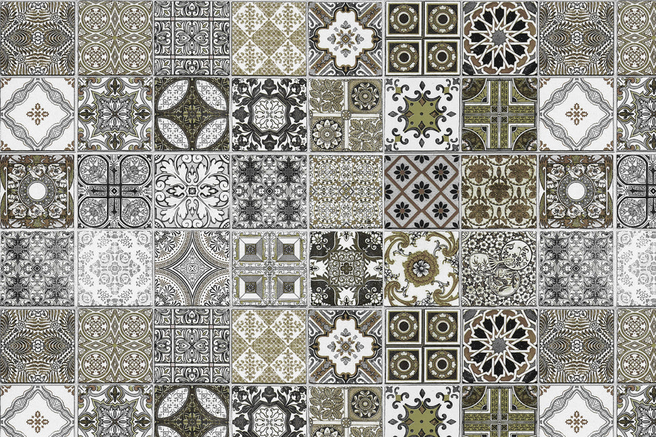 Toilettenrückwand Patchwork