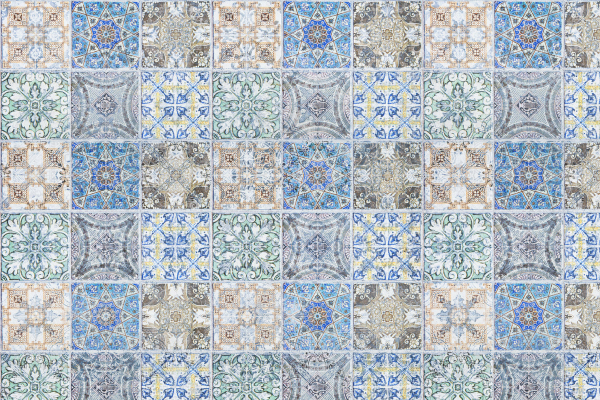 Toilettenrückwand Patchwork