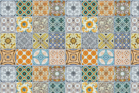 Toilettenrückwand Patchwork