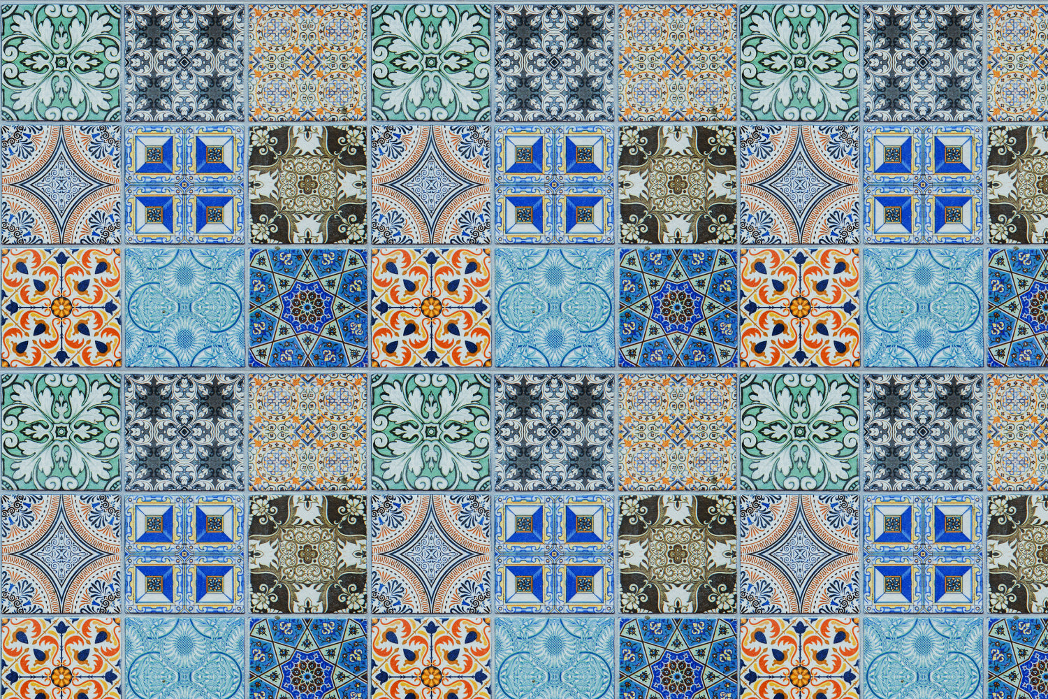 Toilettenrückwand Patchwork