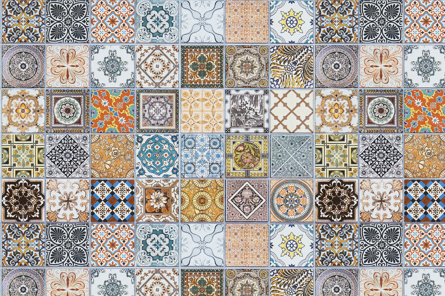 Toilettenrückwand Patchwork