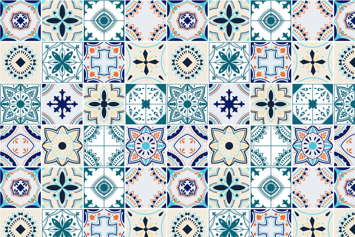 Toilettenrückwand Patchwork