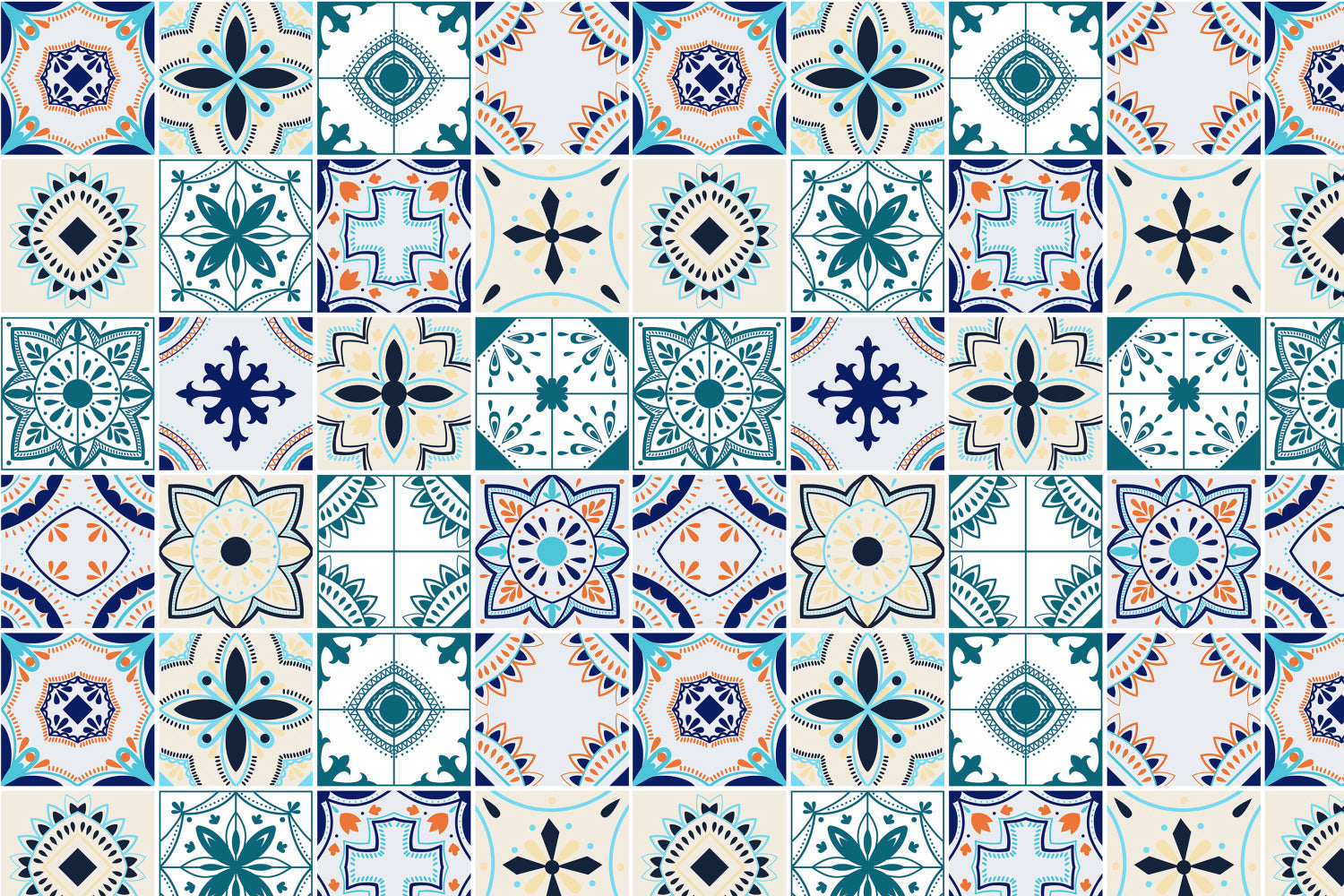 Toilettenrückwand Patchwork