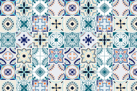Toilettenrückwand Patchwork