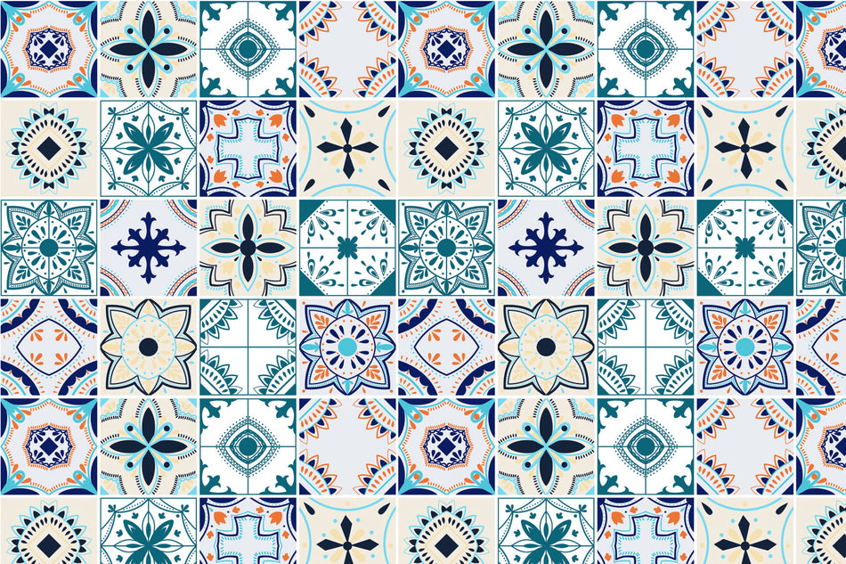 Toilettenrückwand Patchwork