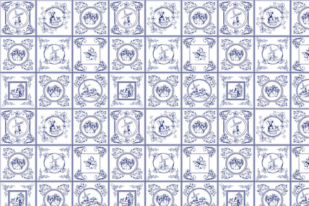 Toilettenrückwand Patchwork