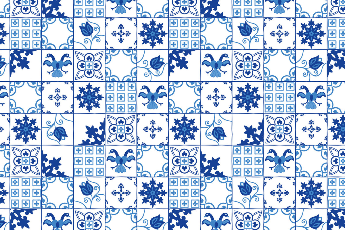 Toilettenrückwand Patchwork