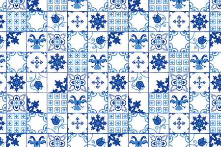 Toilettenrückwand Patchwork