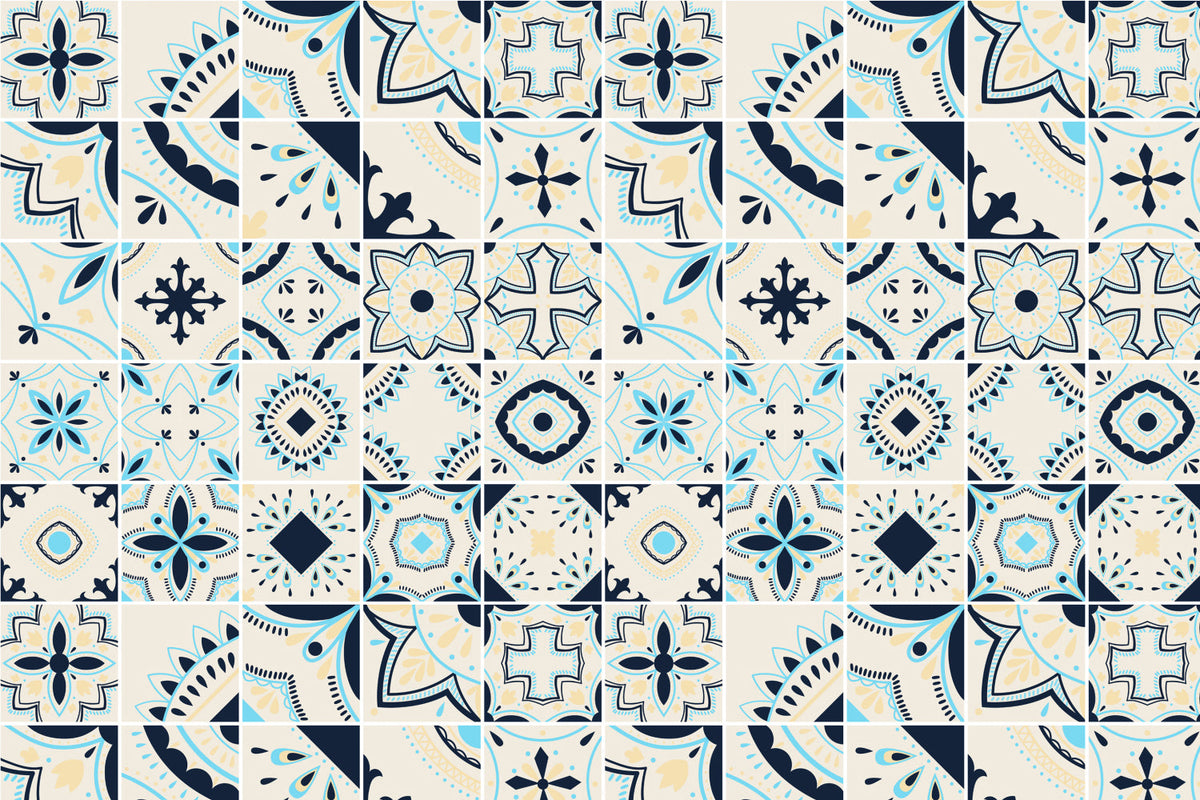 Toilettenrückwand Patchwork