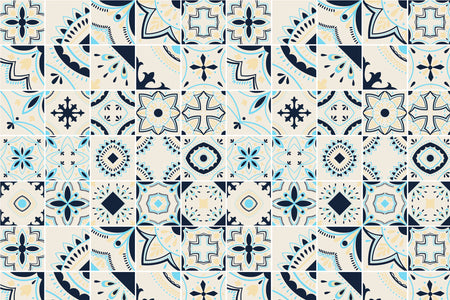 Toilettenrückwand Patchwork