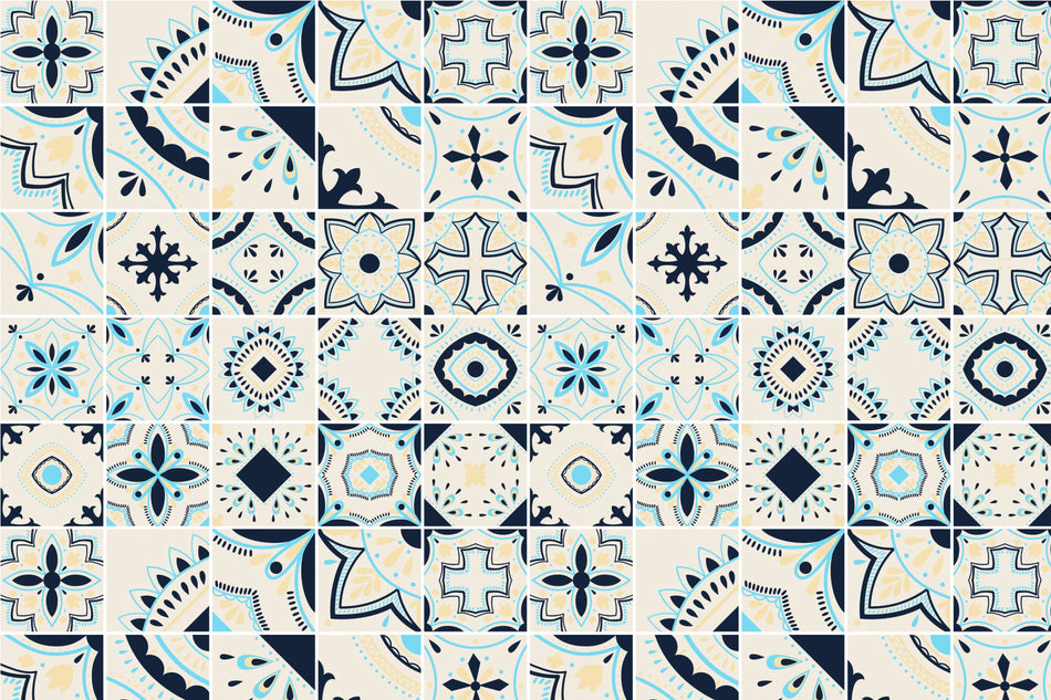 Toilettenrückwand Patchwork