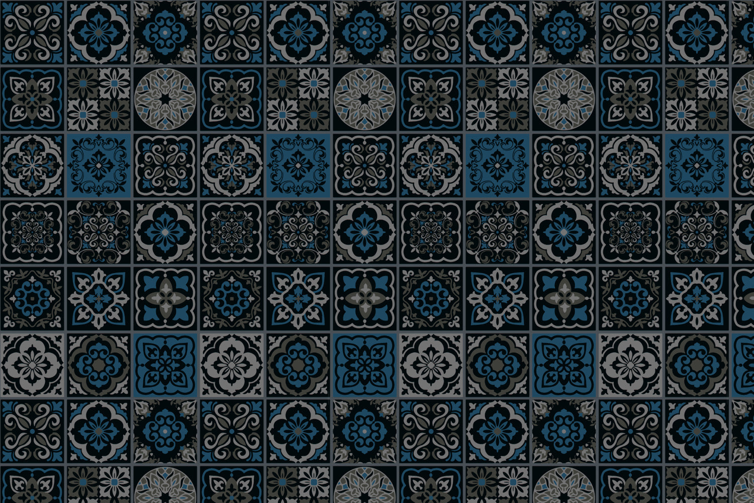 Toilettenrückwand Patchwork