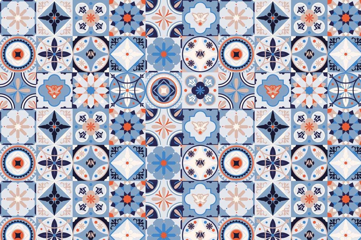 Toilettenrückwand Patchwork
