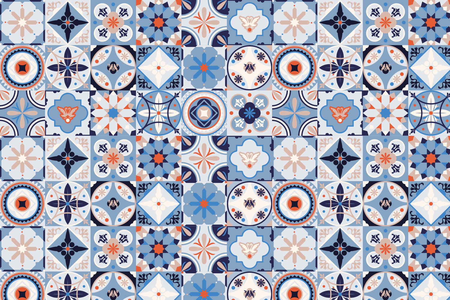 Toilettenrückwand Patchwork