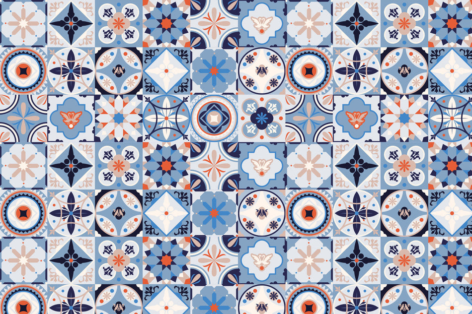 Toilettenrückwand Patchwork