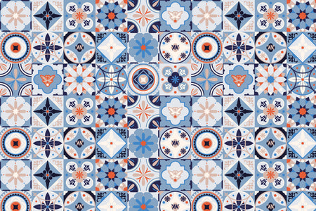 Toilettenrückwand Patchwork