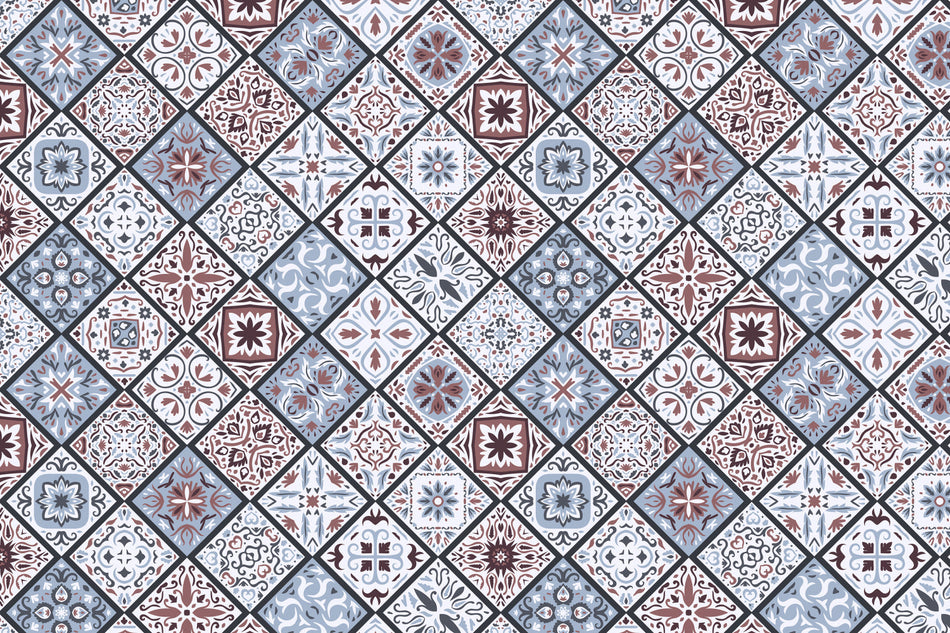 Toilettenrückwand Patchwork