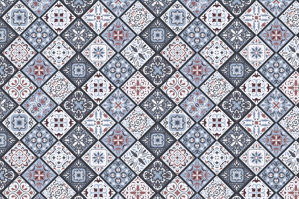 Toilettenrückwand Patchwork