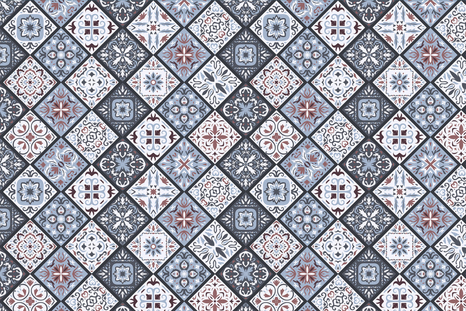Toilettenrückwand Patchwork