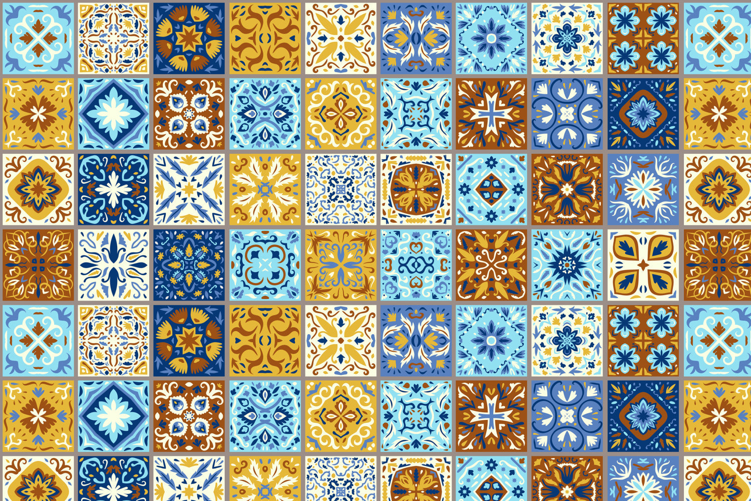 Toilettenrückwand Patchwork