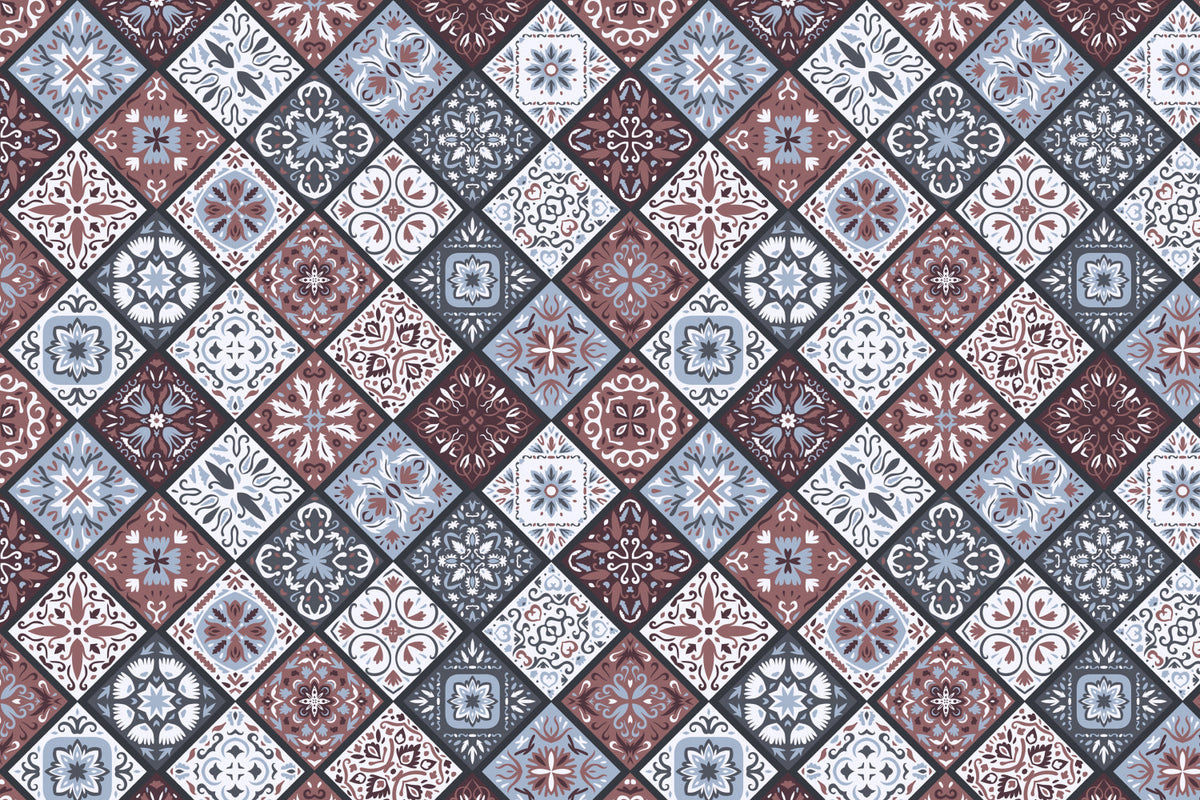 Toilettenrückwand Patchwork