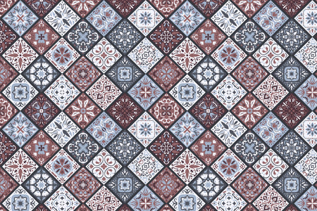 Toilettenrückwand Patchwork