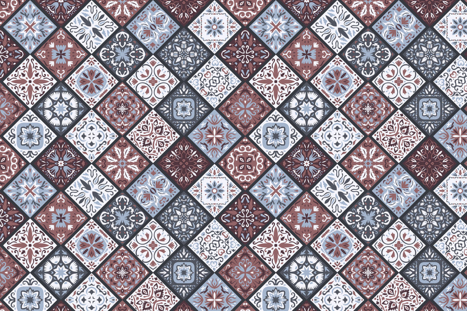 Toilettenrückwand Patchwork
