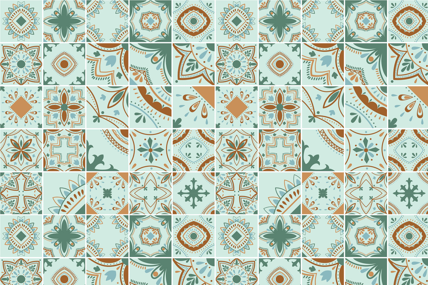 Toilettenrückwand Patchwork