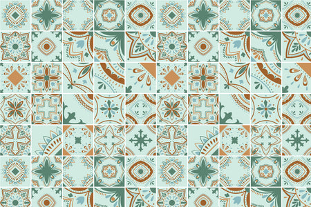 Toilettenrückwand Patchwork