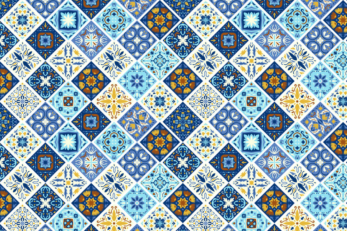 Toilettenrückwand Patchwork