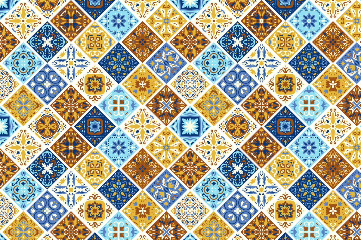 Toilettenrückwand Patchwork