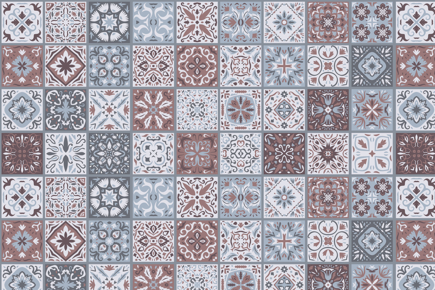 Toilettenrückwand Patchwork