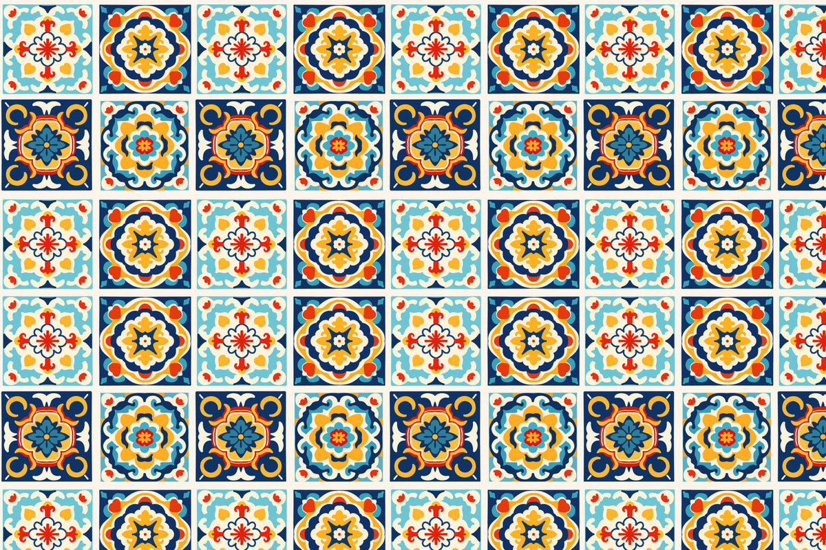 Toilettenrückwand Patchwork