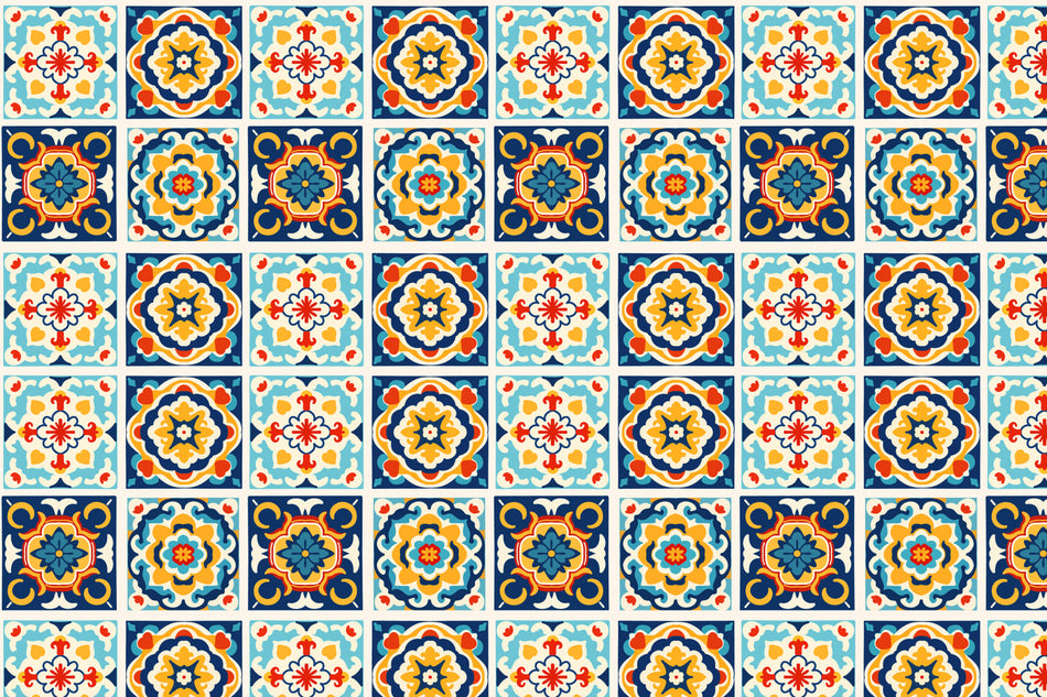 Toilettenrückwand Patchwork