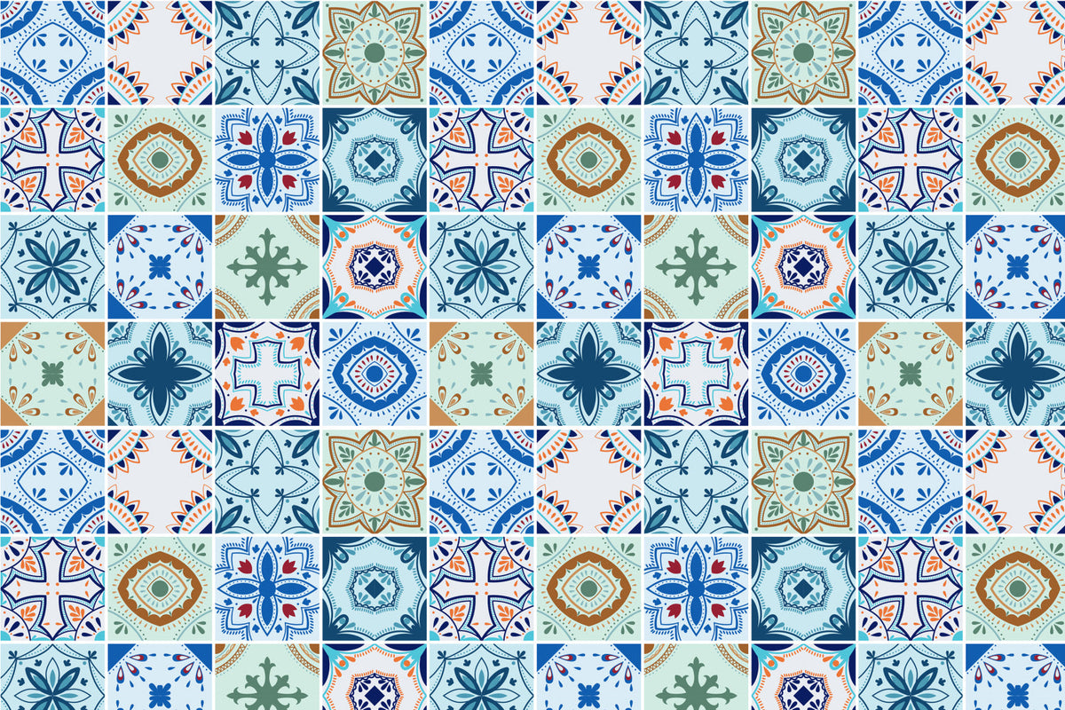Toilettenrückwand Patchwork