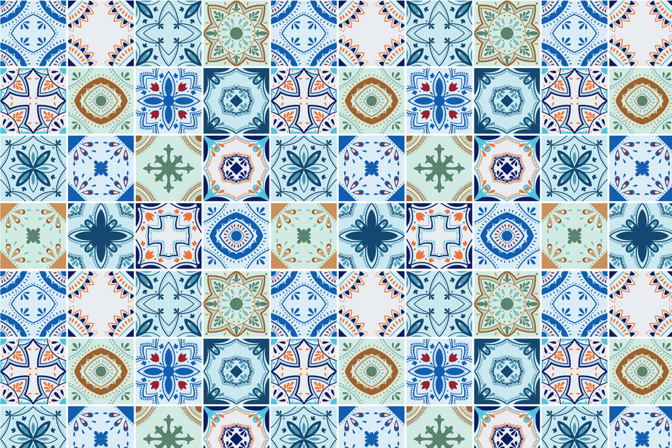 Toilettenrückwand Patchwork