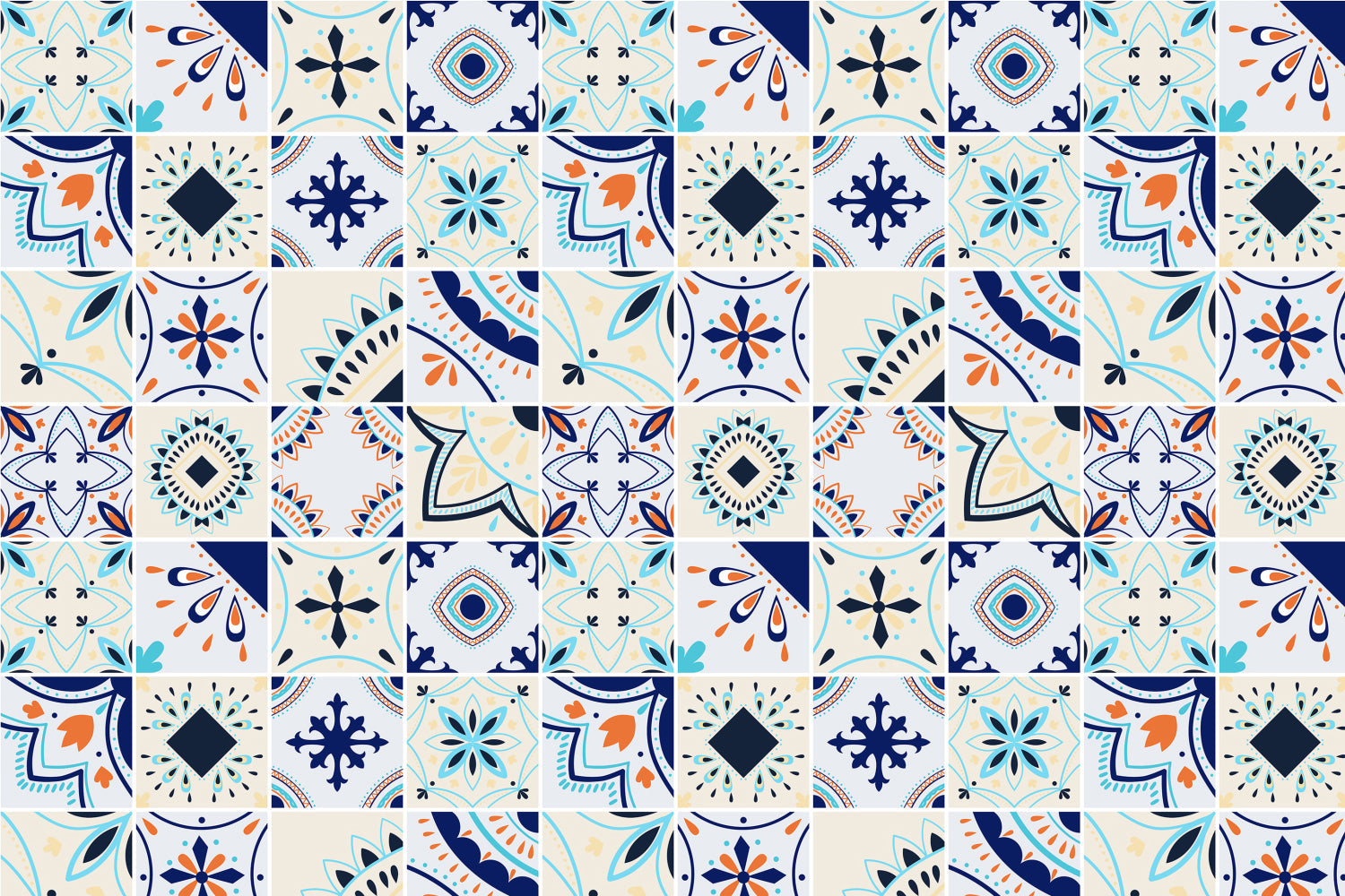 Toilettenrückwand Patchwork