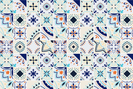 Toilettenrückwand Patchwork