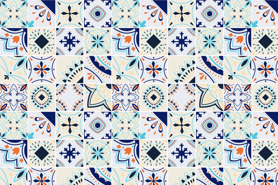 Toilettenrückwand Patchwork
