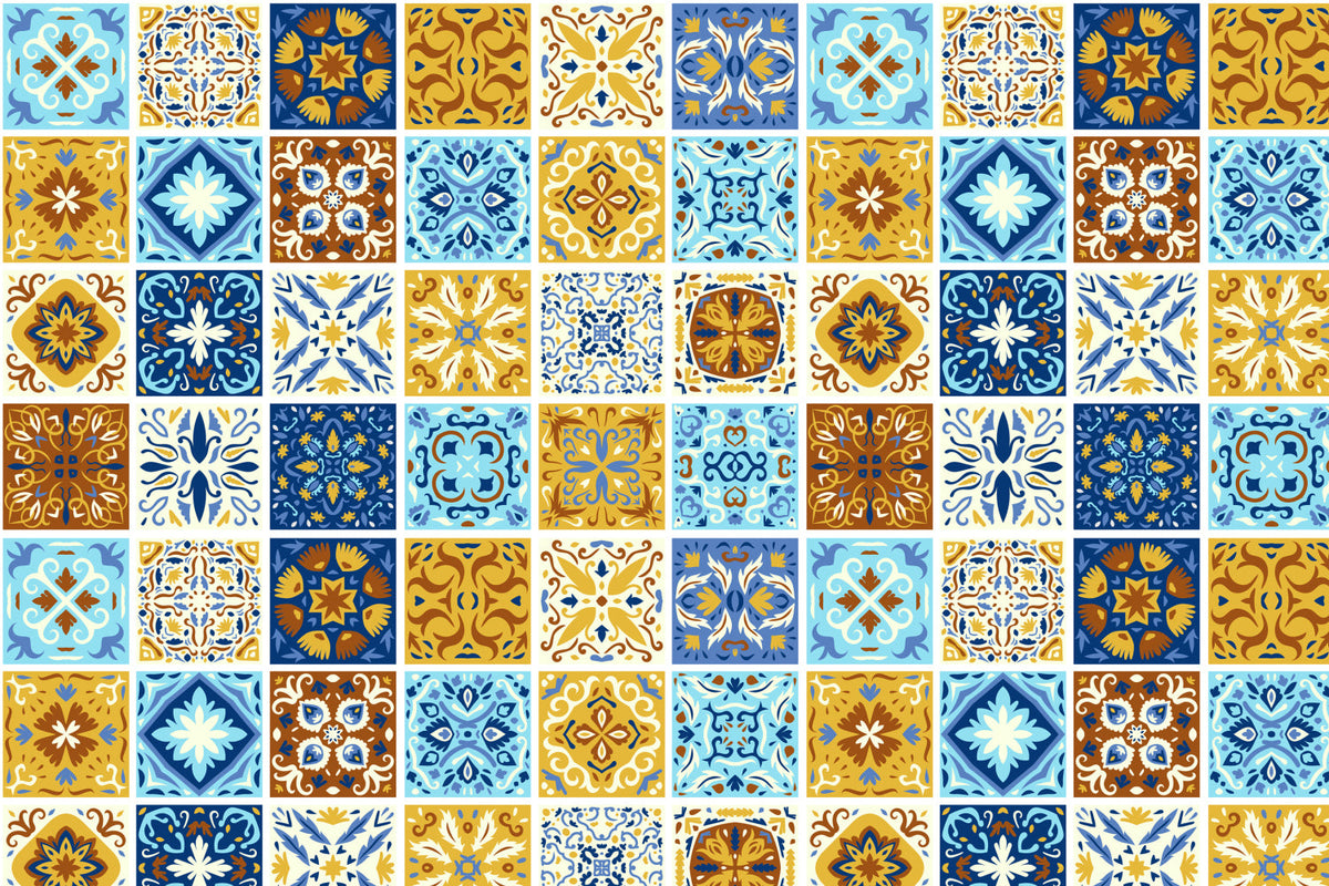 Toilettenrückwand Patchwork